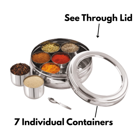 Zatta Belly Shap Visible Lid Masala Box 1500 ml