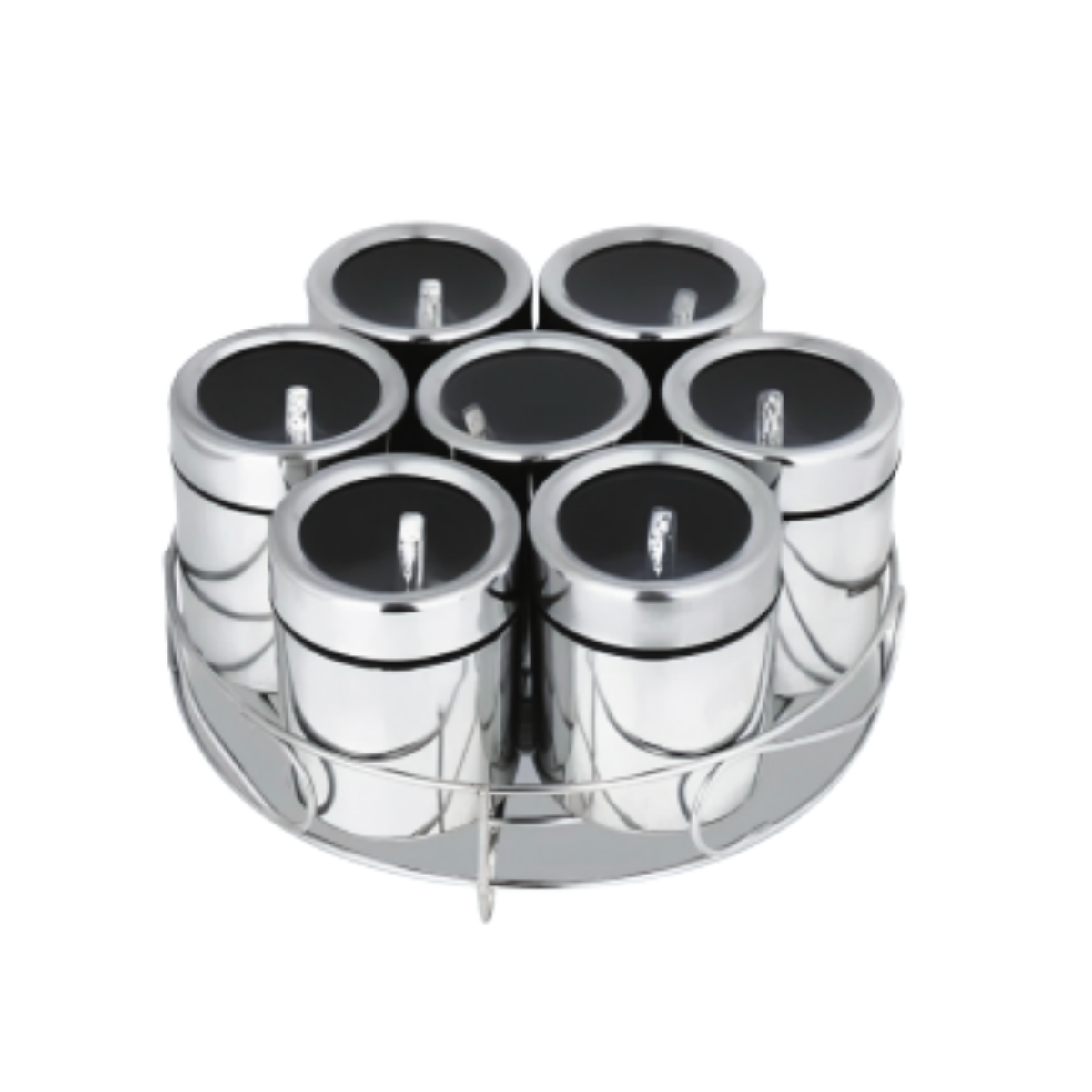 Zatta 7 Pcs Masala Box with Stand 175 ml
